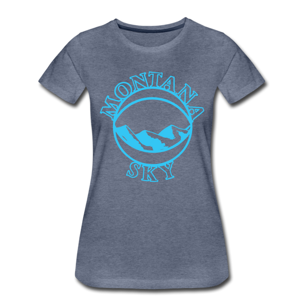 Montana Sky Women’s T-Shirt - heather blue