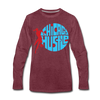 Chicago Hustle Long Sleeve T-Shirt - heather burgundy