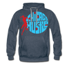 Chicago Hustle Hoodie (Premium) - heather denim