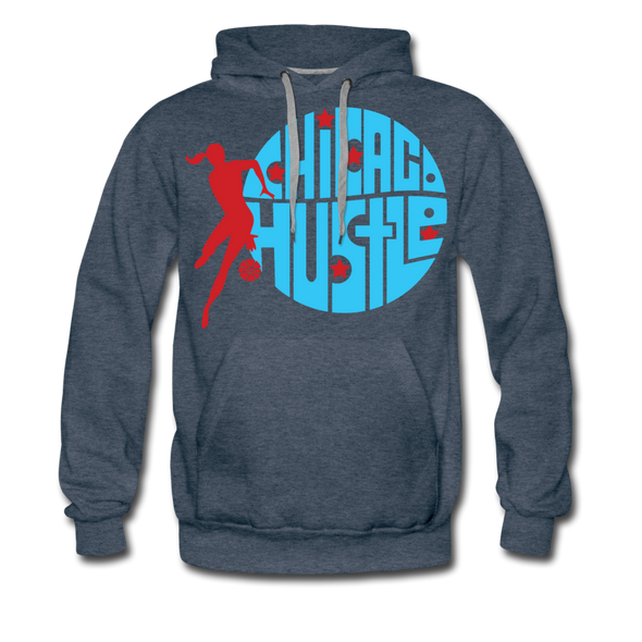 Chicago Hustle Hoodie (Premium) - heather denim