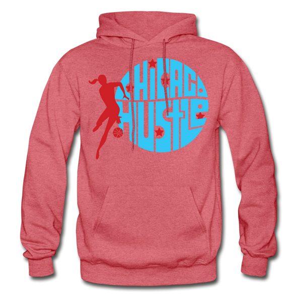 Chicago Hustle Hoodie - heather red