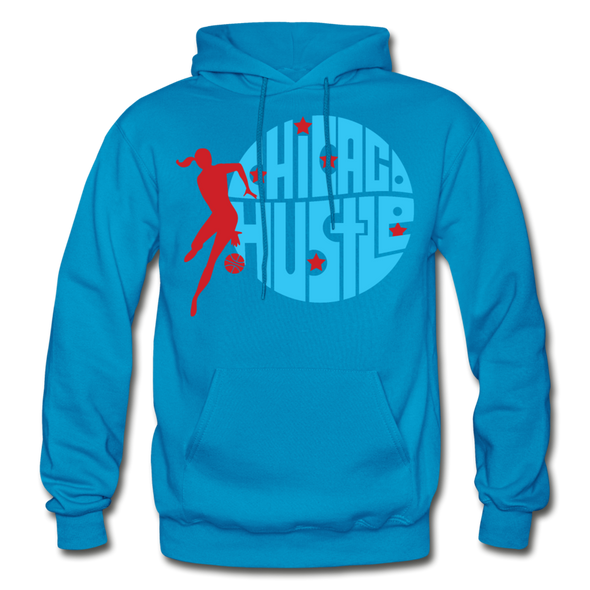 Chicago Hustle Hoodie - turquoise