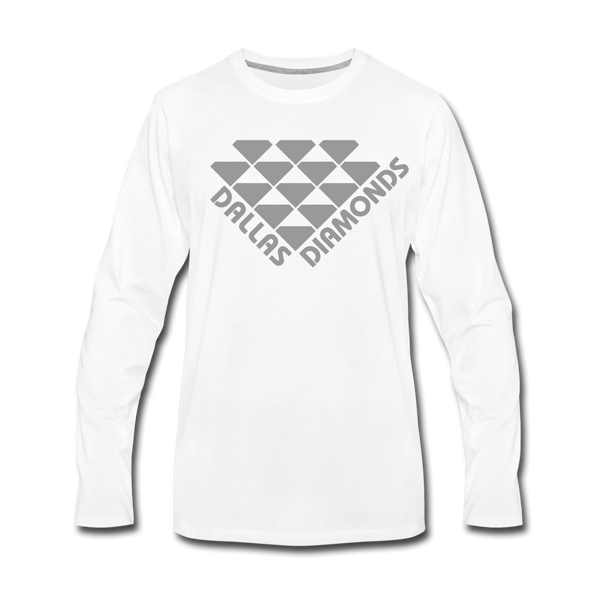 Dallas Diamonds Long Sleeve T-Shirt - white