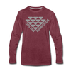 Dallas Diamonds Long Sleeve T-Shirt - heather burgundy