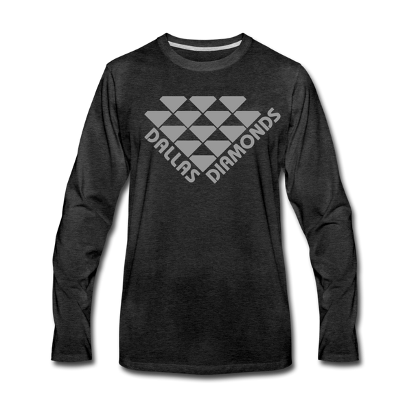 Dallas Diamonds Long Sleeve T-Shirt - charcoal gray