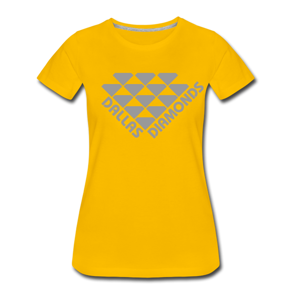 Dallas Diamonds Women’s T-Shirt - sun yellow