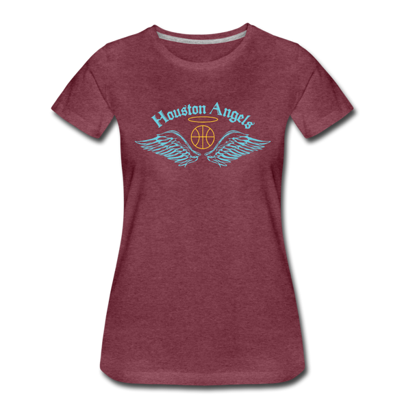 Houston Angels Women’s T-Shirt - heather burgundy