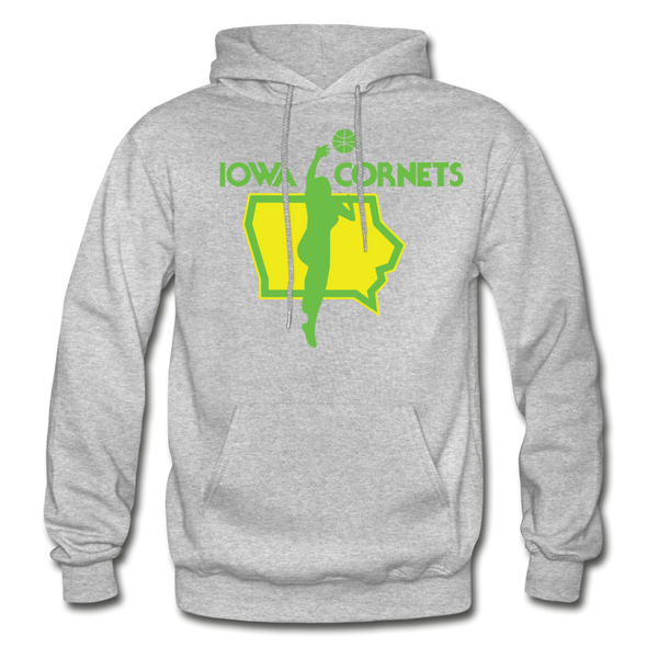 Iowa Cornets Hoodie - heather gray