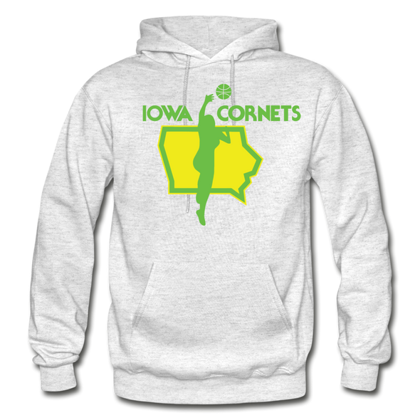 Iowa Cornets Hoodie - light heather gray