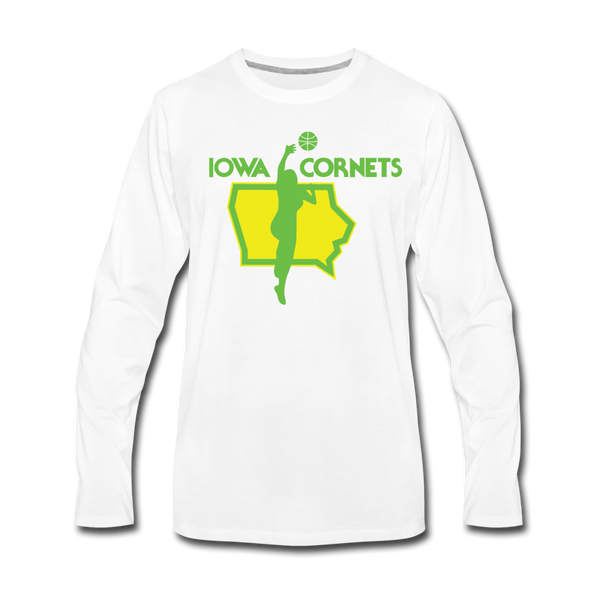 Iowa Cornets Long Sleeve T-Shirt - white