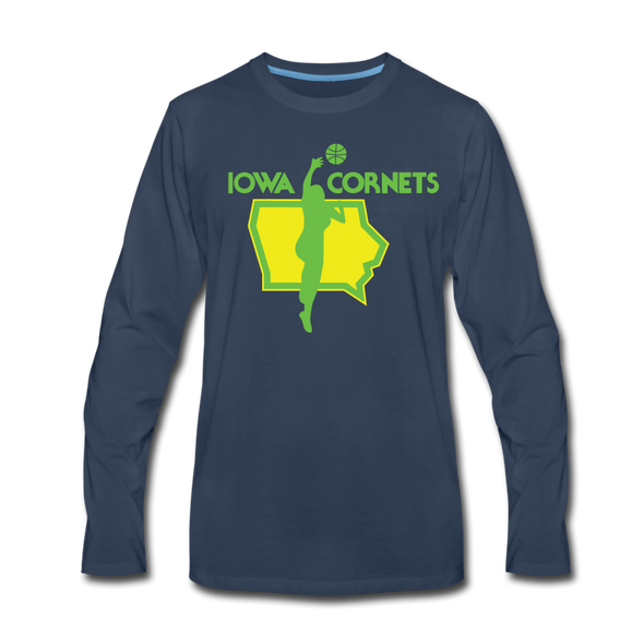 Iowa Cornets Long Sleeve T-Shirt - navy
