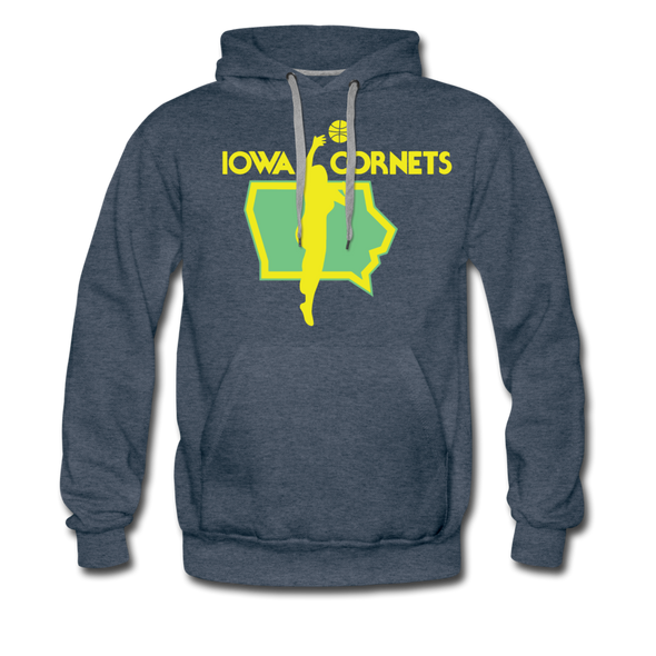 Iowa Cornets Hoodie (Premium) - heather denim