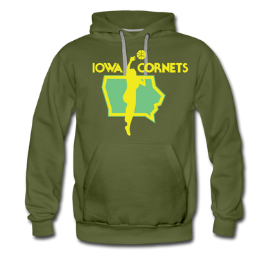 Iowa Cornets Hoodie (Premium) - olive green