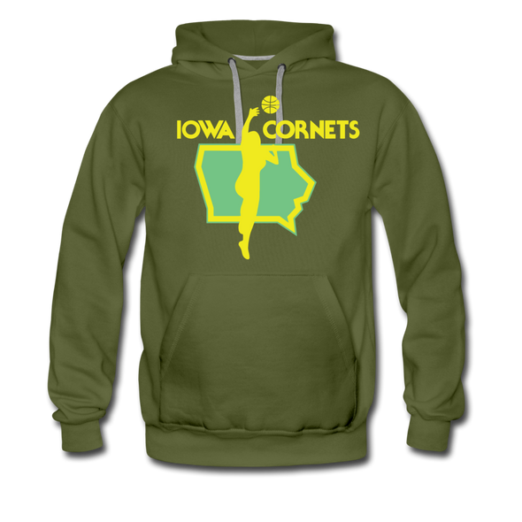 Iowa Cornets Hoodie (Premium) - olive green