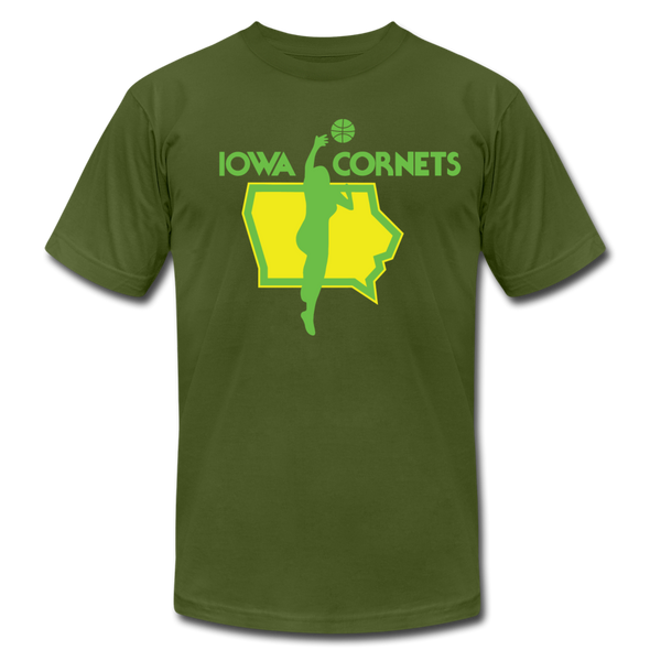 Iowa Cornets T-Shirt (Premium) - olive