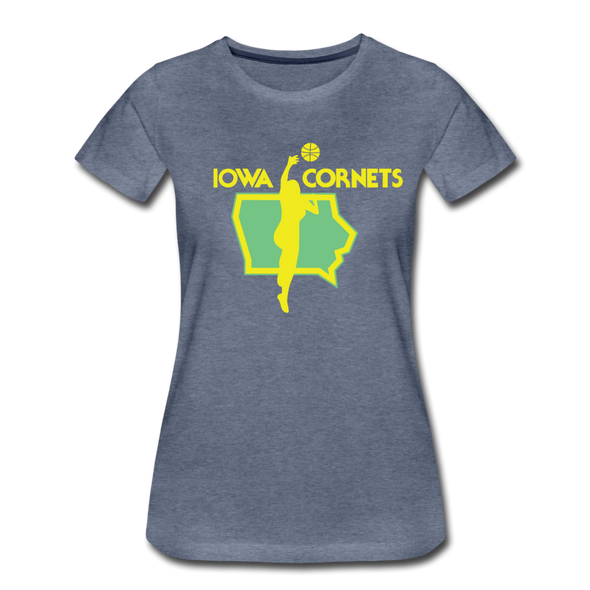 Iowa Cornets Women’s T-Shirt - heather blue