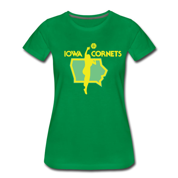 Iowa Cornets Women’s T-Shirt - kelly green