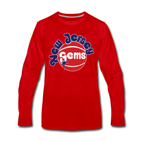 New Jersey Gems Long Sleeve T-Shirt - red