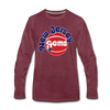 New Jersey Gems Long Sleeve T-Shirt - heather burgundy