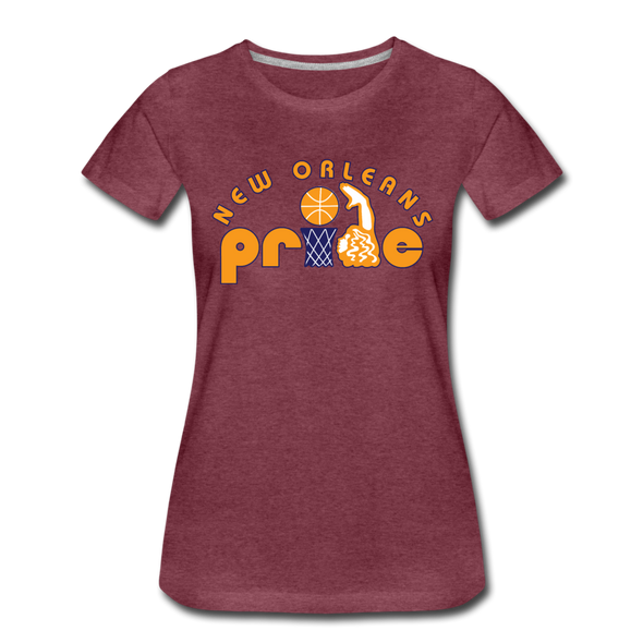 New Orleans Pride Women’s T-Shirt - heather burgundy