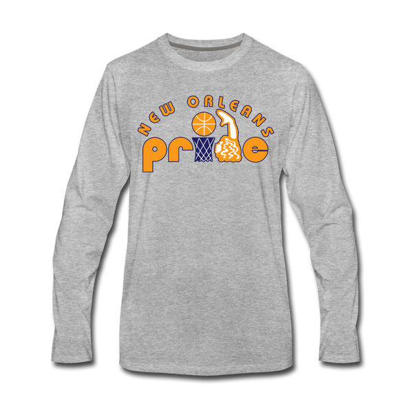 New Orleans Pride Long Sleeve T-Shirt - heather gray