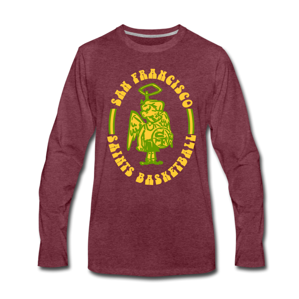San Francisco Saints Long Sleeve T-Shirt - heather burgundy