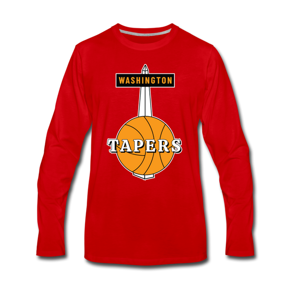 Washington Tapers Long Sleeve T-Shirt - red