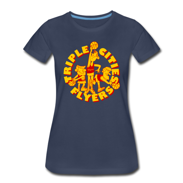 Triple Cities Flyers Women’s T-Shirt - navy