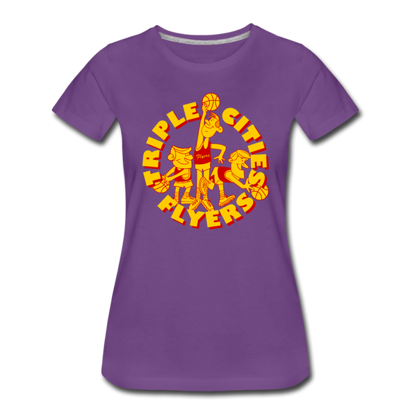 Triple Cities Flyers Women’s T-Shirt - purple