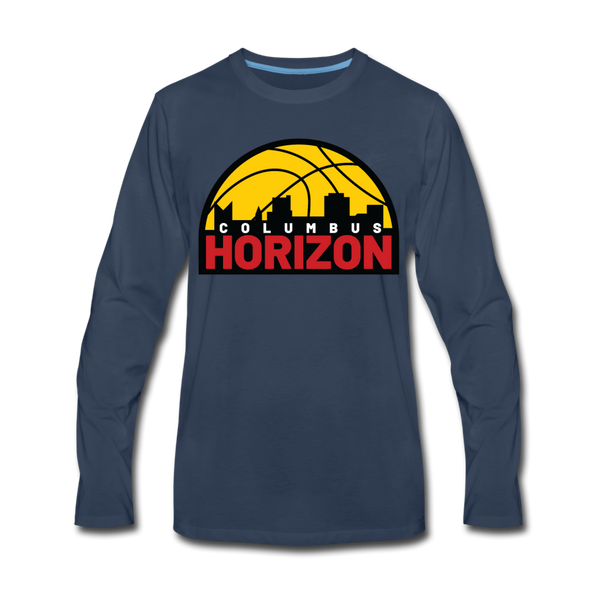 Columbus Horizon Long Sleeve T-Shirt - navy