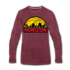Columbus Horizon Long Sleeve T-Shirt - heather burgundy