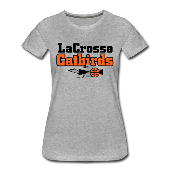 La Crosse Catbirds Women’s T-Shirt - heather gray