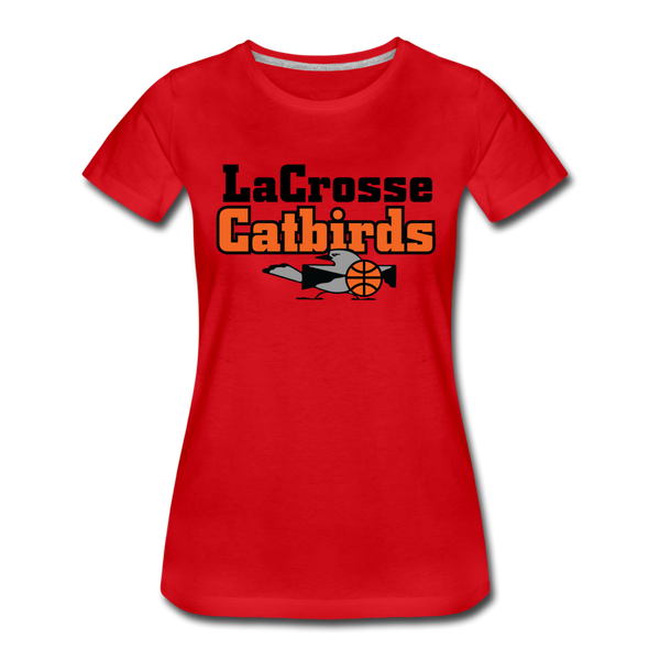 La Crosse Catbirds Women’s T-Shirt - red