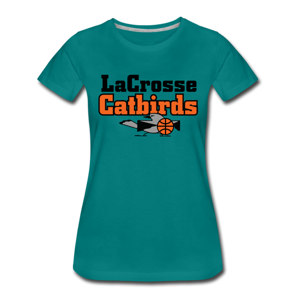 La Crosse Catbirds Women’s T-Shirt - teal
