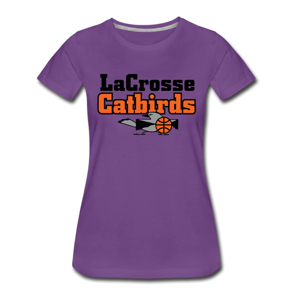 La Crosse Catbirds Women’s T-Shirt - purple