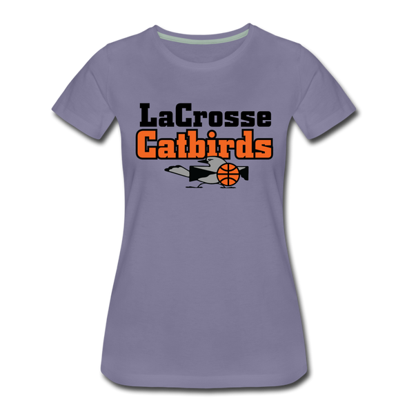La Crosse Catbirds Women’s T-Shirt - washed violet