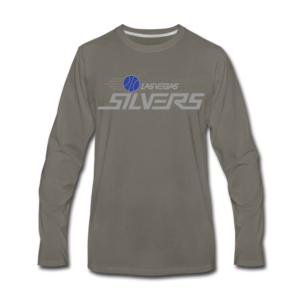 Las Vegas Silvers Long Sleeve T-Shirt - asphalt gray