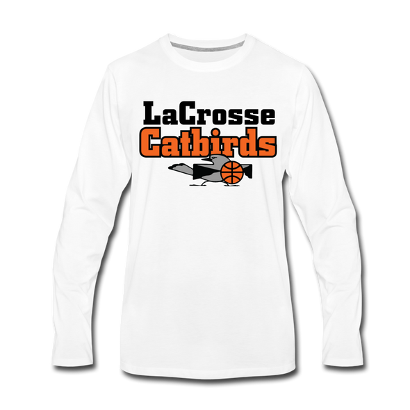 La Crosse Catbirds Long Sleeve T-Shirt - white