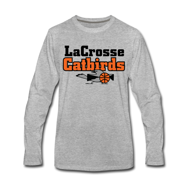 La Crosse Catbirds Long Sleeve T-Shirt - heather gray