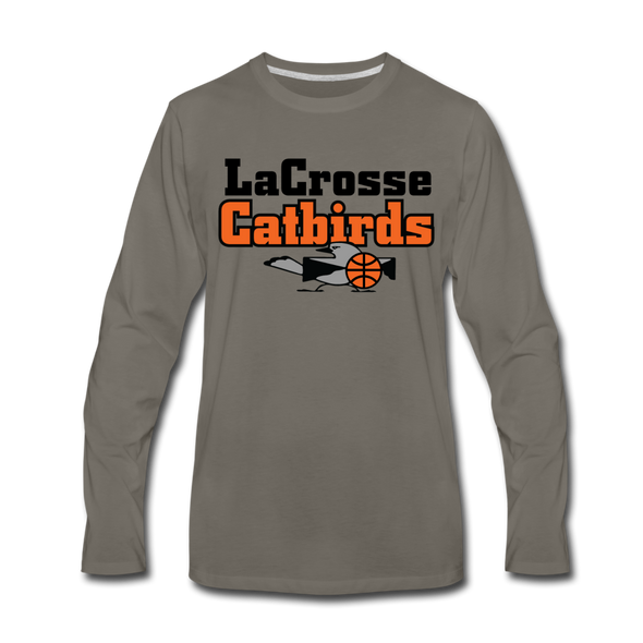 La Crosse Catbirds Long Sleeve T-Shirt - asphalt gray