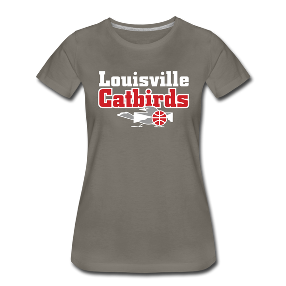 Louisville Catbirds Women’s T-Shirt - asphalt gray
