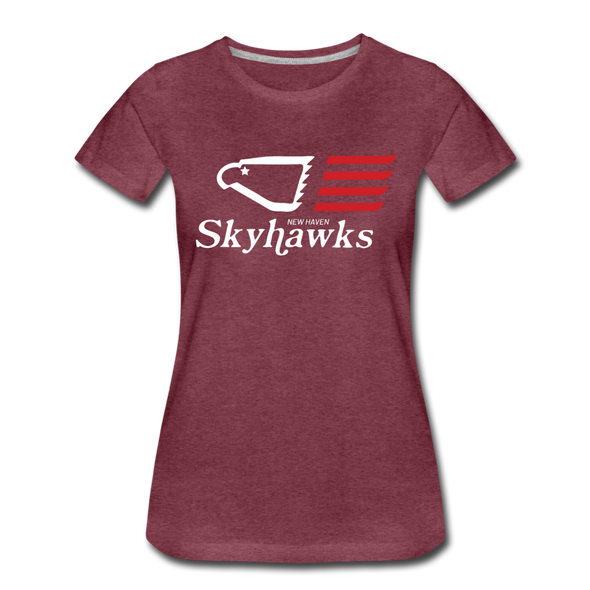 New Haven Skyhawks Women’s T-Shirt - heather burgundy
