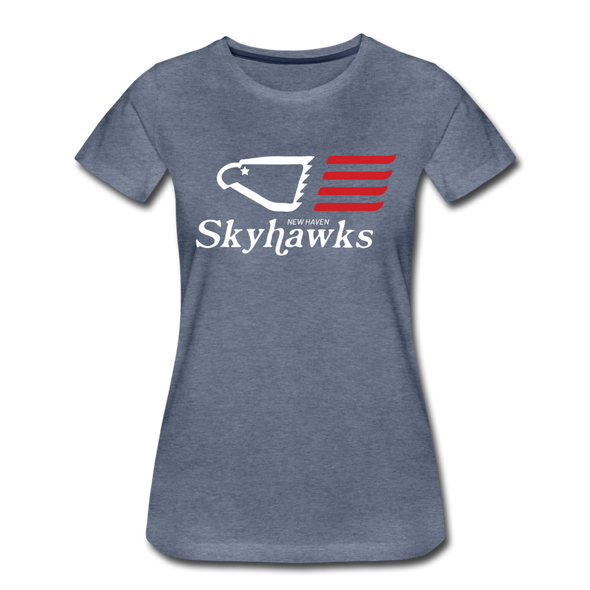 New Haven Skyhawks Women’s T-Shirt - heather blue