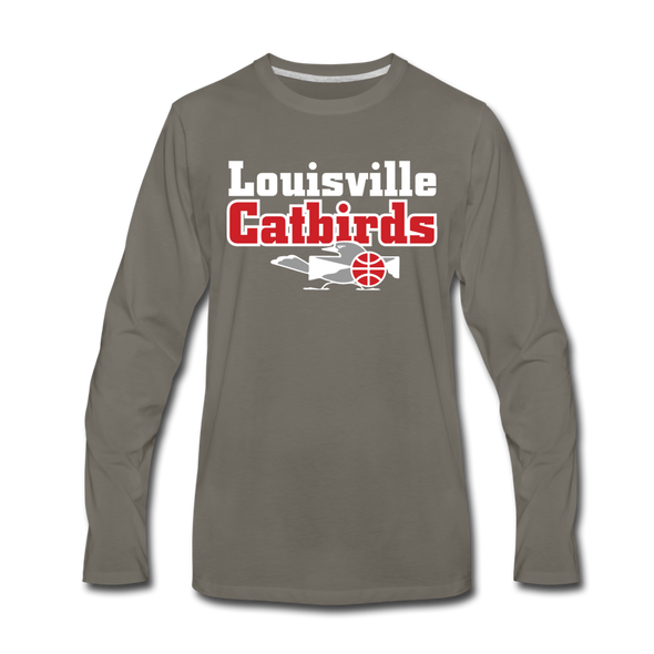 Louisville Catbirds Long Sleeve T-Shirt - asphalt gray