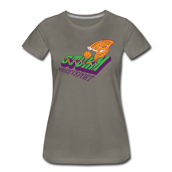 Shreveport Storm Women’s T-Shirt - asphalt gray