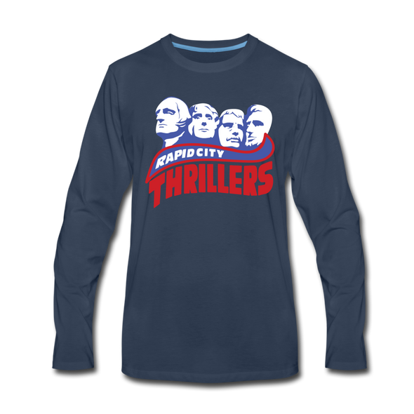 Rapid City Thrillers Long Sleeve T-Shirt - navy