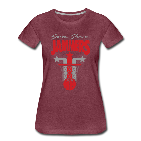San Jose Jammers Women’s T-Shirt - heather burgundy