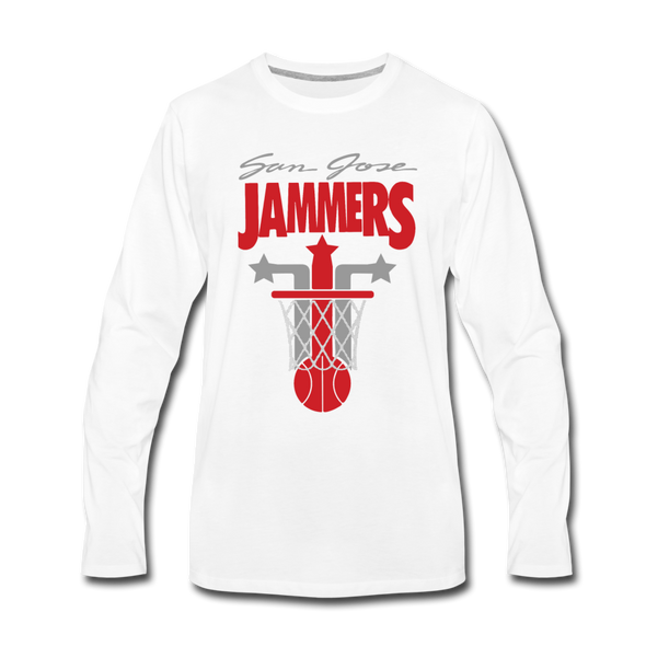 San Jose Jammers Long Sleeve T-Shirt - white
