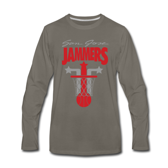 San Jose Jammers Long Sleeve T-Shirt - asphalt gray