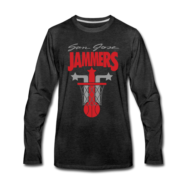 San Jose Jammers Long Sleeve T-Shirt - charcoal gray